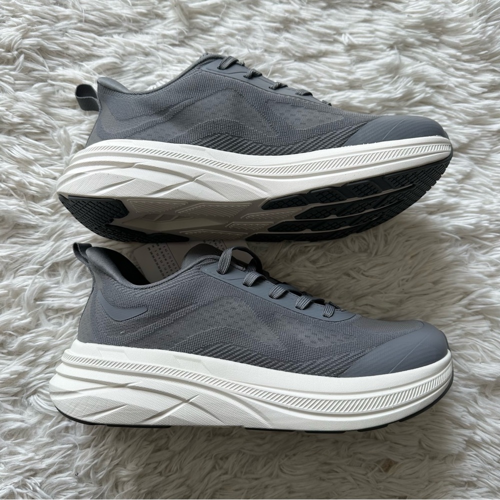Airhas Mens Foot Shape Toe Box Gray Sneakers New In Box Size 8 - Picture 4 of 8